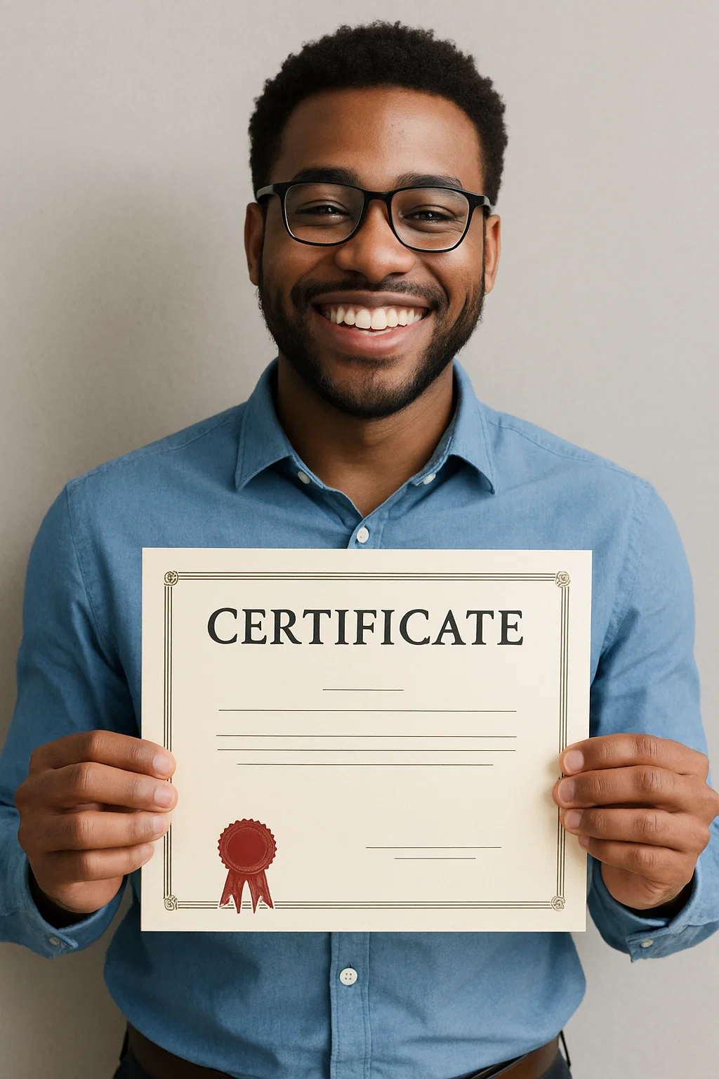 passar a sensação de que tenho o certificado que preciso